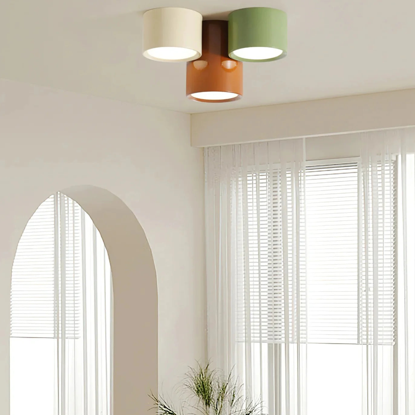 Minimalist LED Metal Ceiling Light for Indoor Interiors | Lumecor