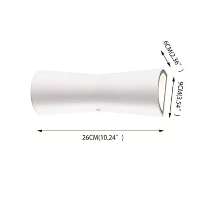 Minimalist Metal Torch Outdoor Wall Light Fixture | Sconira