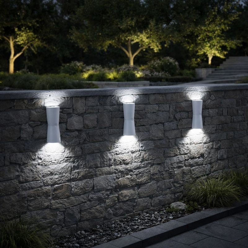 Minimalist Metal Torch Outdoor Wall Light Fixture | Sconira