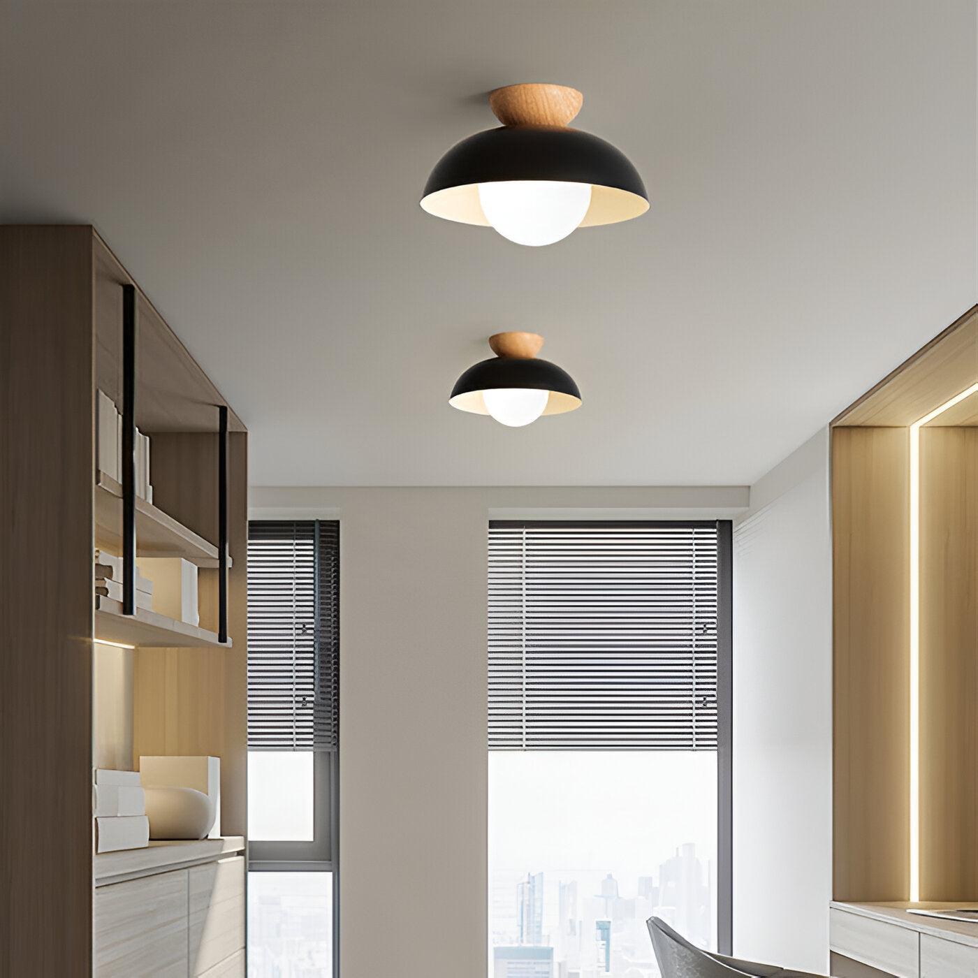 Minimalist Nordic Iron Shade Ceiling Light Fixture | Tavrix