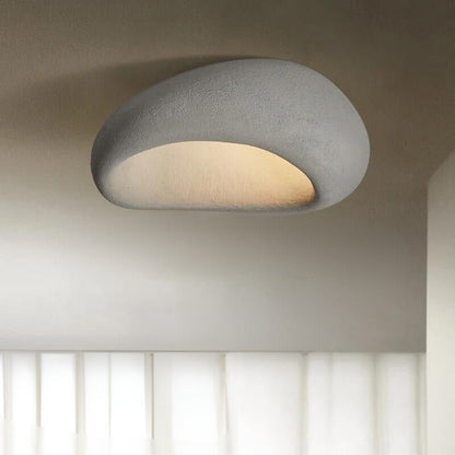 Minimalist Nordic Resin Ceiling Light Wabi Style | Luviora