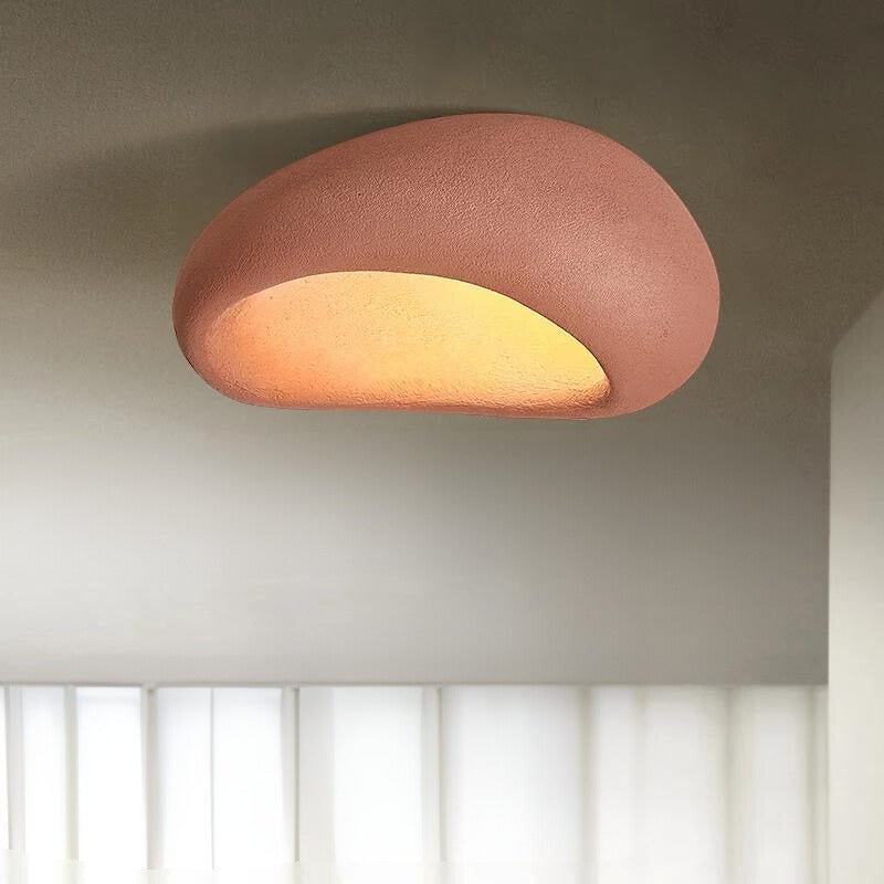 Minimalist Nordic Resin Ceiling Light Wabi Style | Luviora