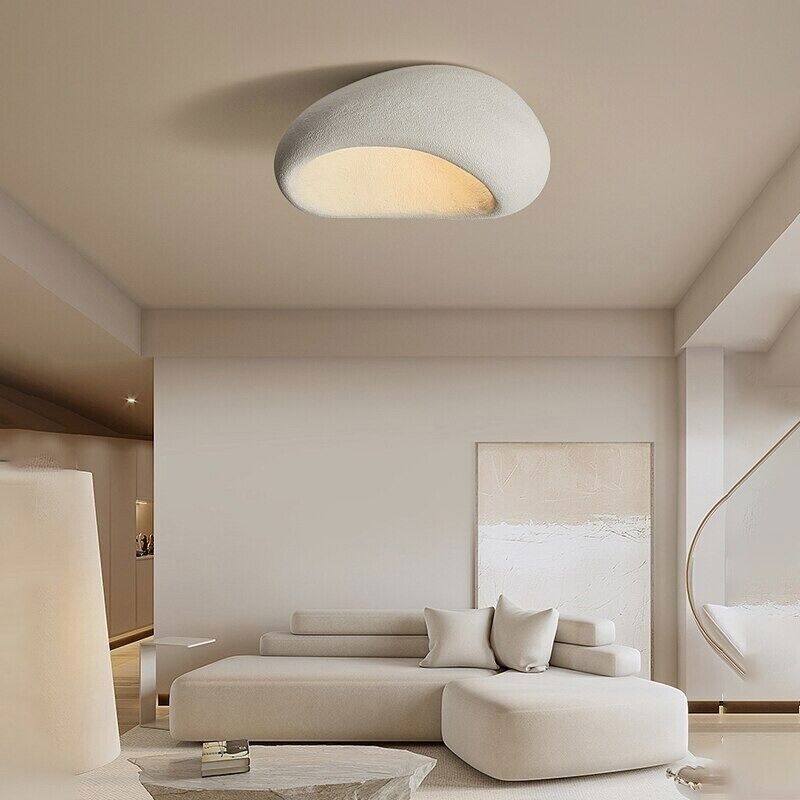 Minimalist Nordic Resin Ceiling Light Wabi Style | Luviora