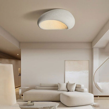 Minimalist Nordic Resin Ceiling Light Wabi Style | Luviora