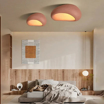 Minimalist Nordic Resin Ceiling Light Wabi Style | Luviora