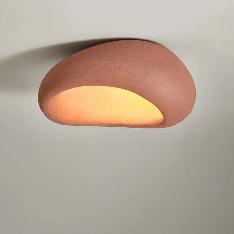 Minimalist Nordic Resin Ceiling Light Wabi Style | Luviora