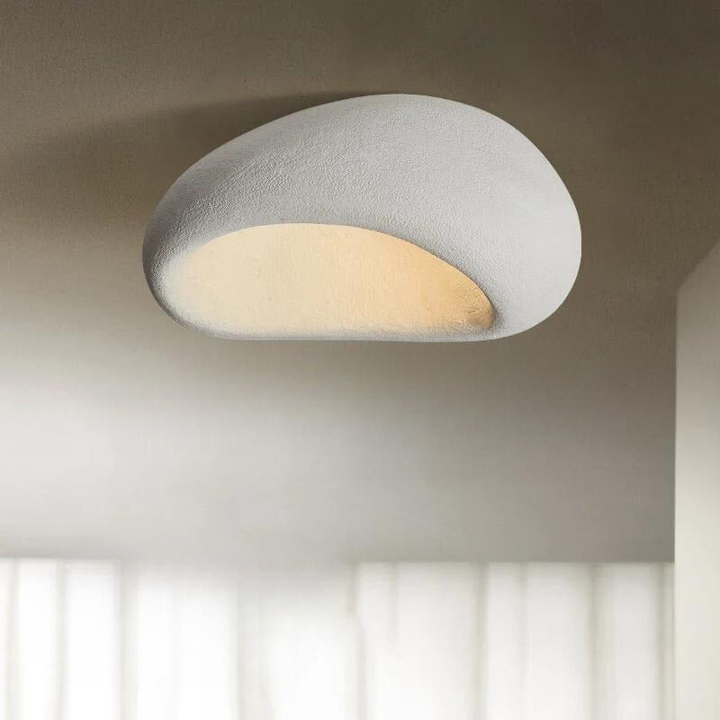 Minimalist Nordic Resin Ceiling Light Wabi Style | Luviora