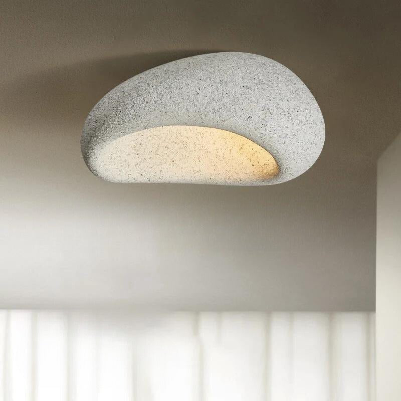 Minimalist Nordic Resin Ceiling Light Wabi Style | Luviora