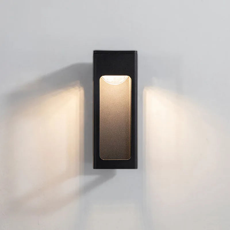 Minimalist Outdoor Metal LED Wall Light Fixture | Kevrion