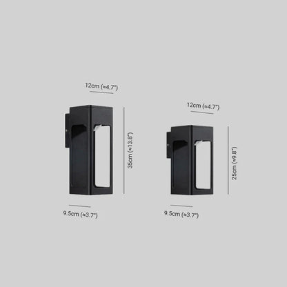 Minimalist Outdoor Metal LED Wall Light Fixture | Kevrion