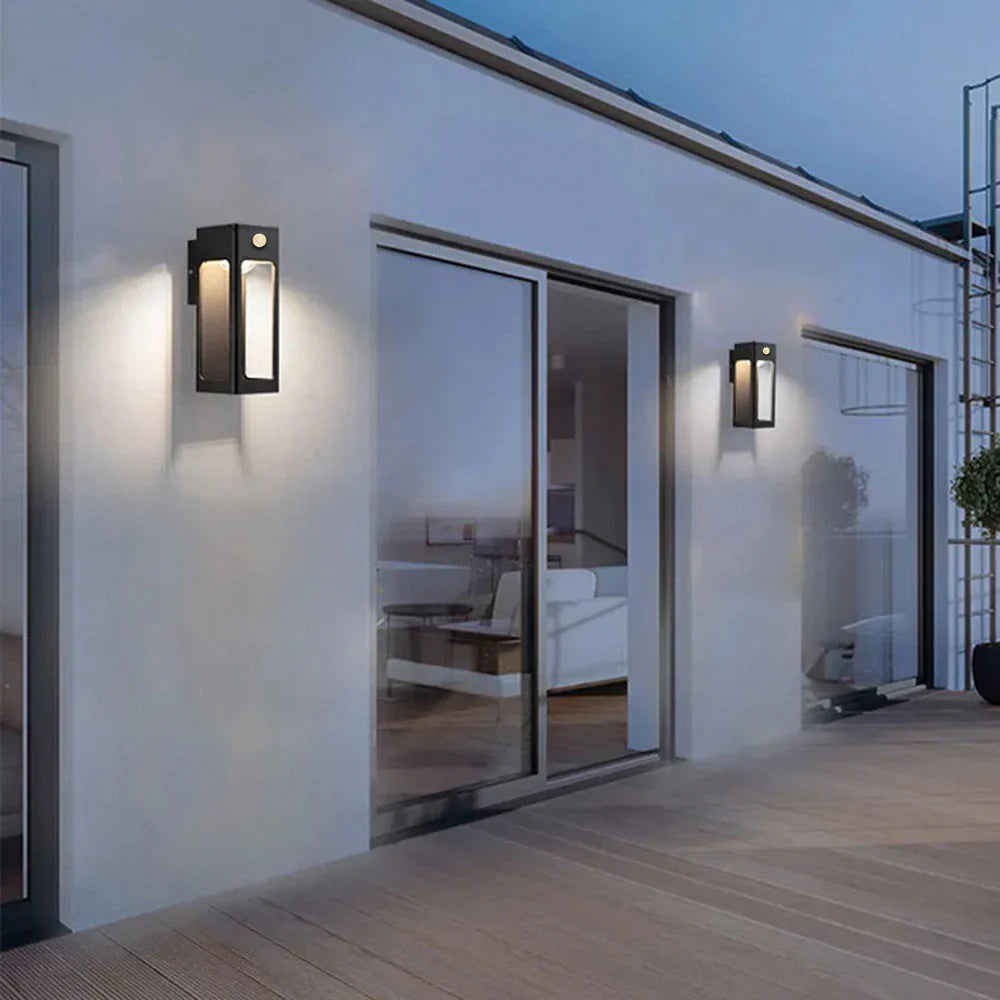 Minimalist Outdoor Metal LED Wall Light Fixture | Kevrion