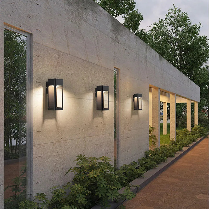 Minimalist Outdoor Metal LED Wall Light Fixture | Kevrion