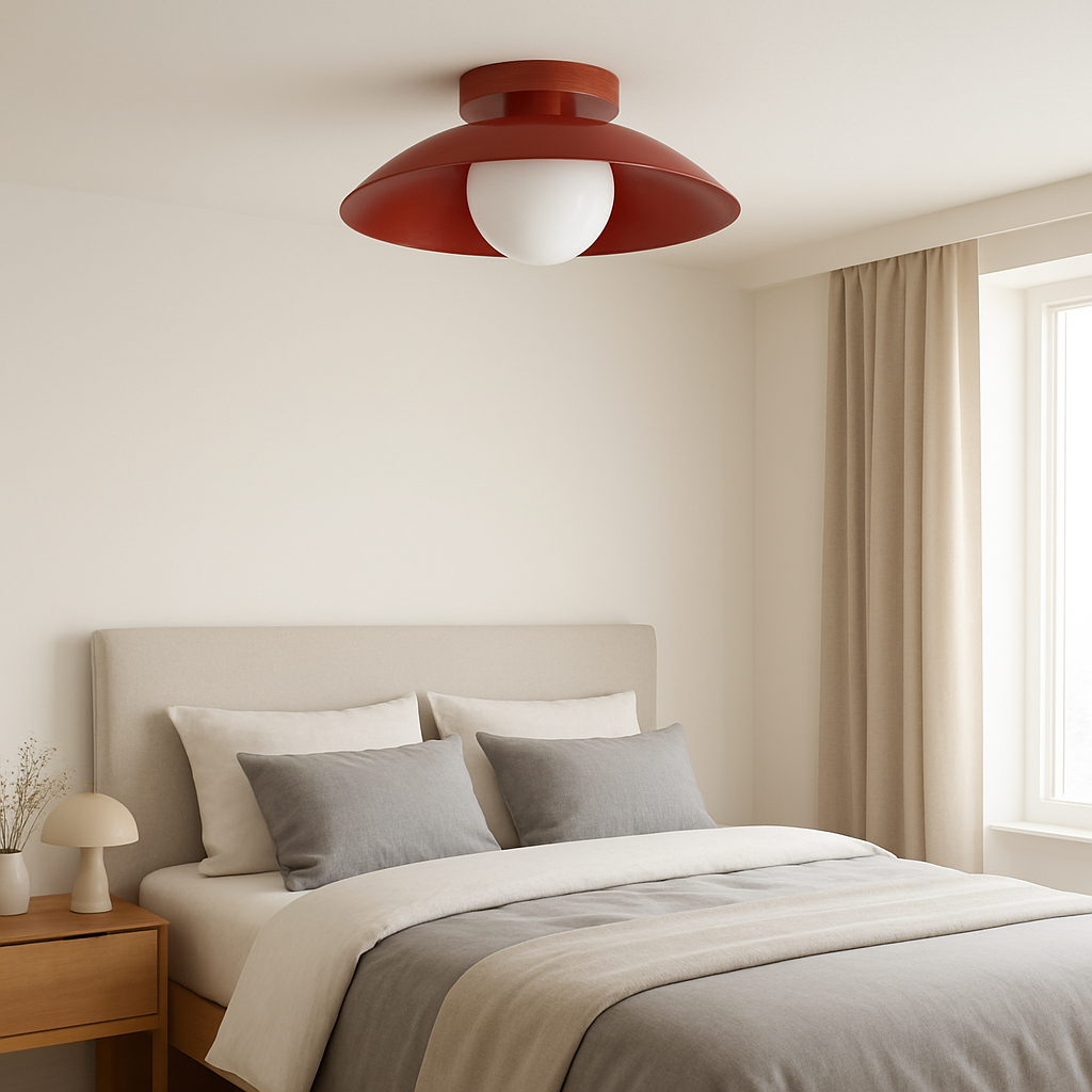 Minimalist Round Metal Ceiling Light Fixture | Bravonix