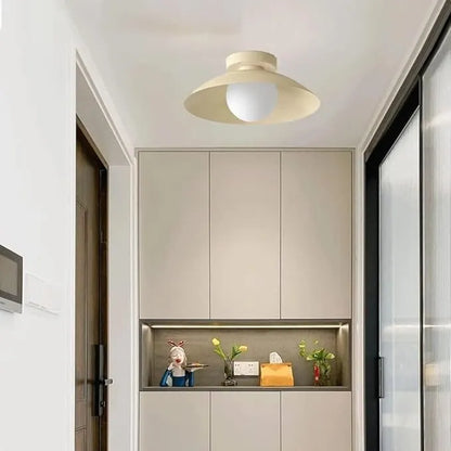 Minimalist Round Metal Ceiling Light Fixture | Bravonix