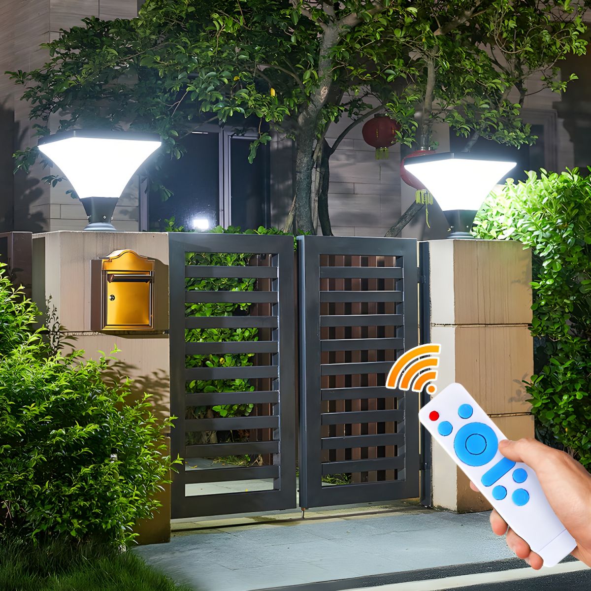 Minimalist Solar LED Aluminium Outdoor Post Lantern | Lumosta