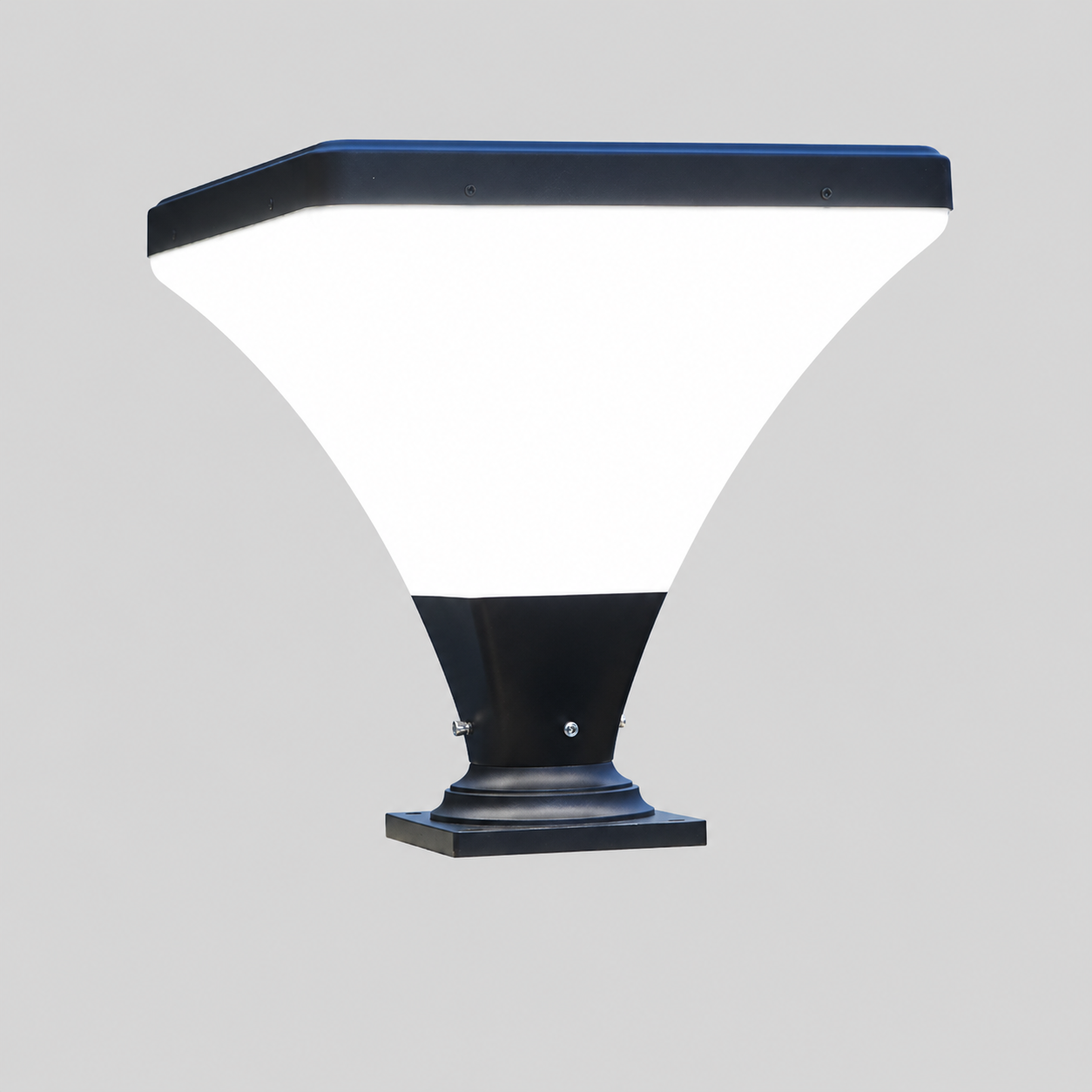 Minimalist Solar LED Aluminium Outdoor Post Lantern | Lumosta