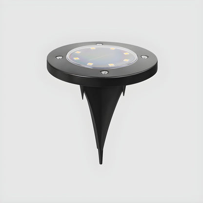 Minimalist Solar LED Circle Outdoor Garden Light | Zelvix
