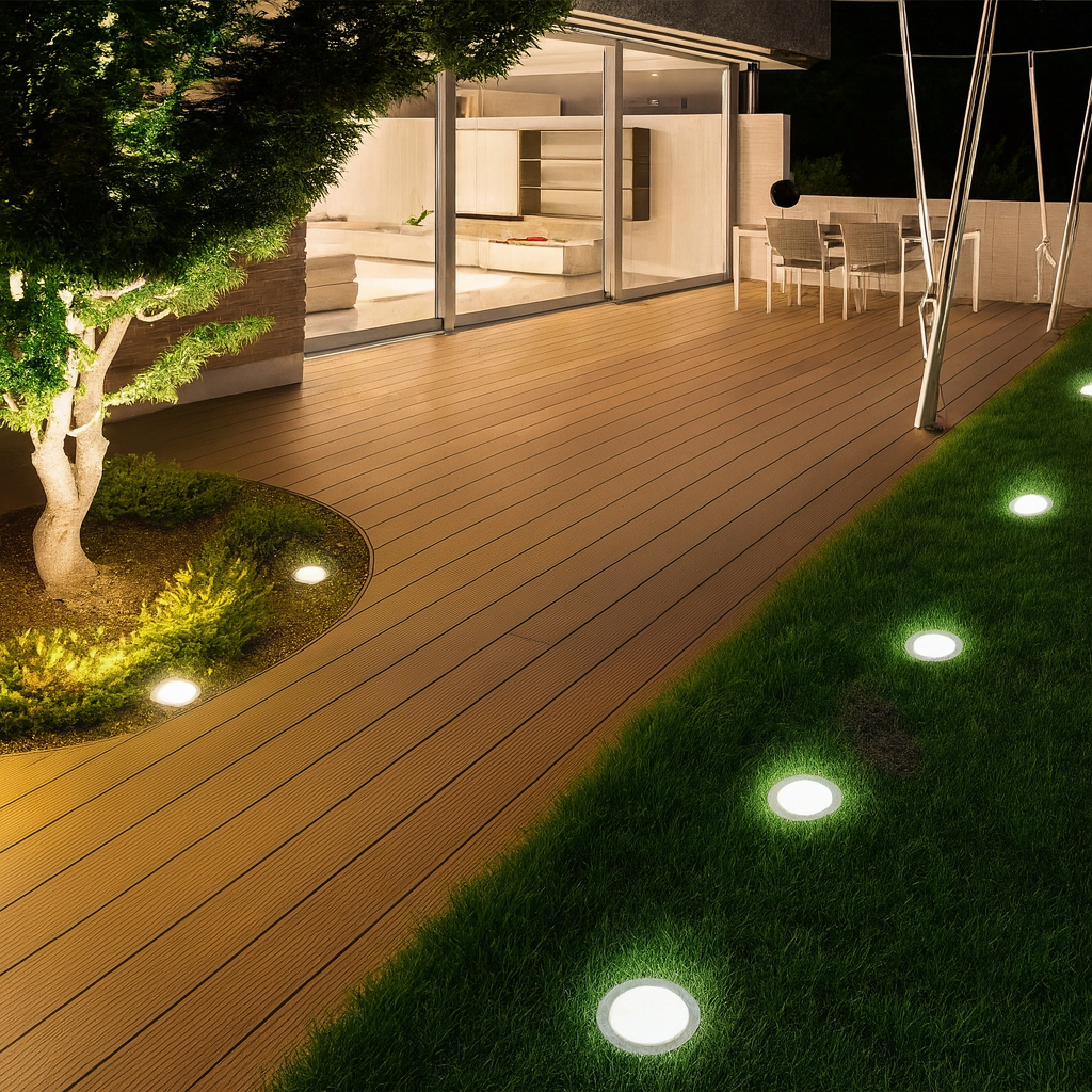 Minimalist Solar LED Circle Outdoor Garden Light | Zelvix