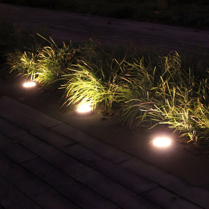 Minimalist Solar LED Circle Outdoor Garden Light | Zelvix
