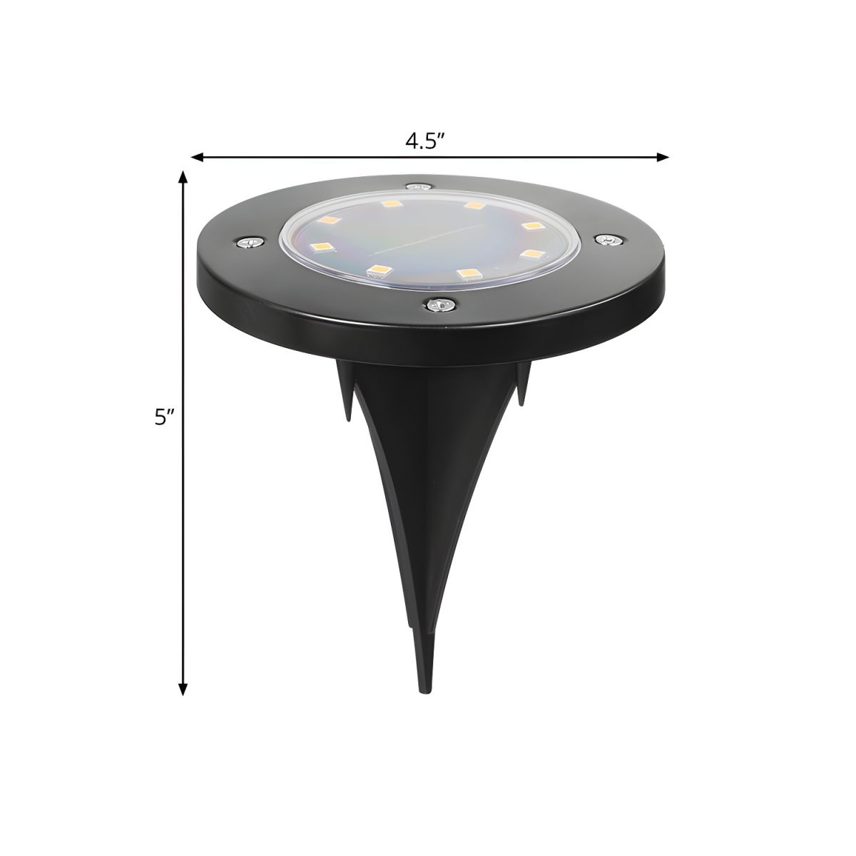 Minimalist Solar LED Circle Outdoor Garden Light | Zelvix