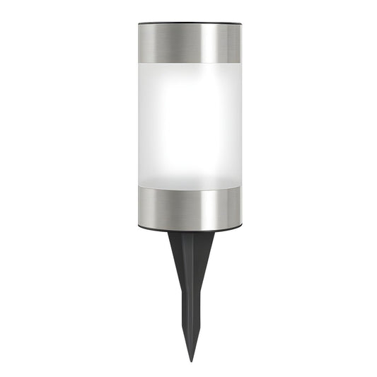 Minimalist Stainless Steel Solar LED Stake Light | Solvix