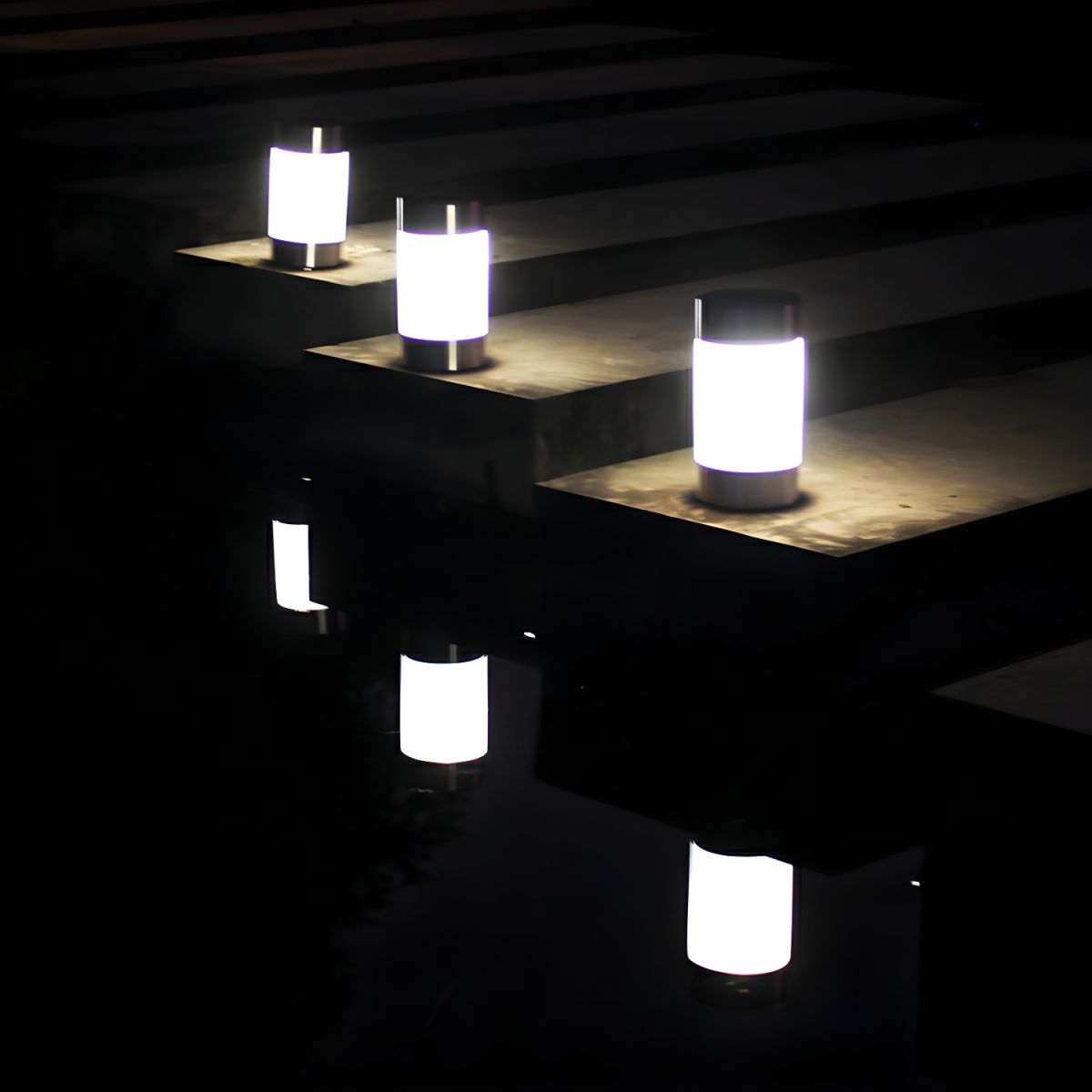 Minimalist Stainless Steel Solar LED Stake Light | Solvix