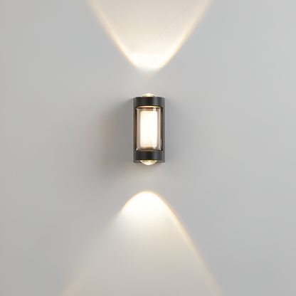 Minimalist Waterproof Acrylic Outdoor Wall Light | Solvian
