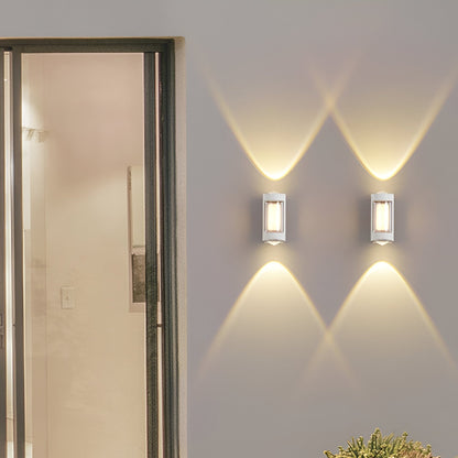 Minimalist Waterproof Acrylic Outdoor Wall Light | Solvian