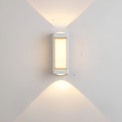 Minimalist Waterproof Acrylic Outdoor Wall Light | Solvian