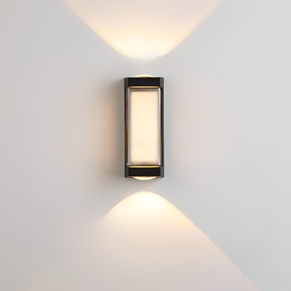 Minimalist Waterproof Acrylic Outdoor Wall Light | Solvian