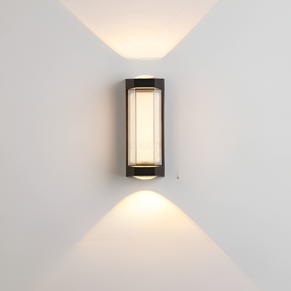 Minimalist Waterproof Acrylic Outdoor Wall Light | Solvian