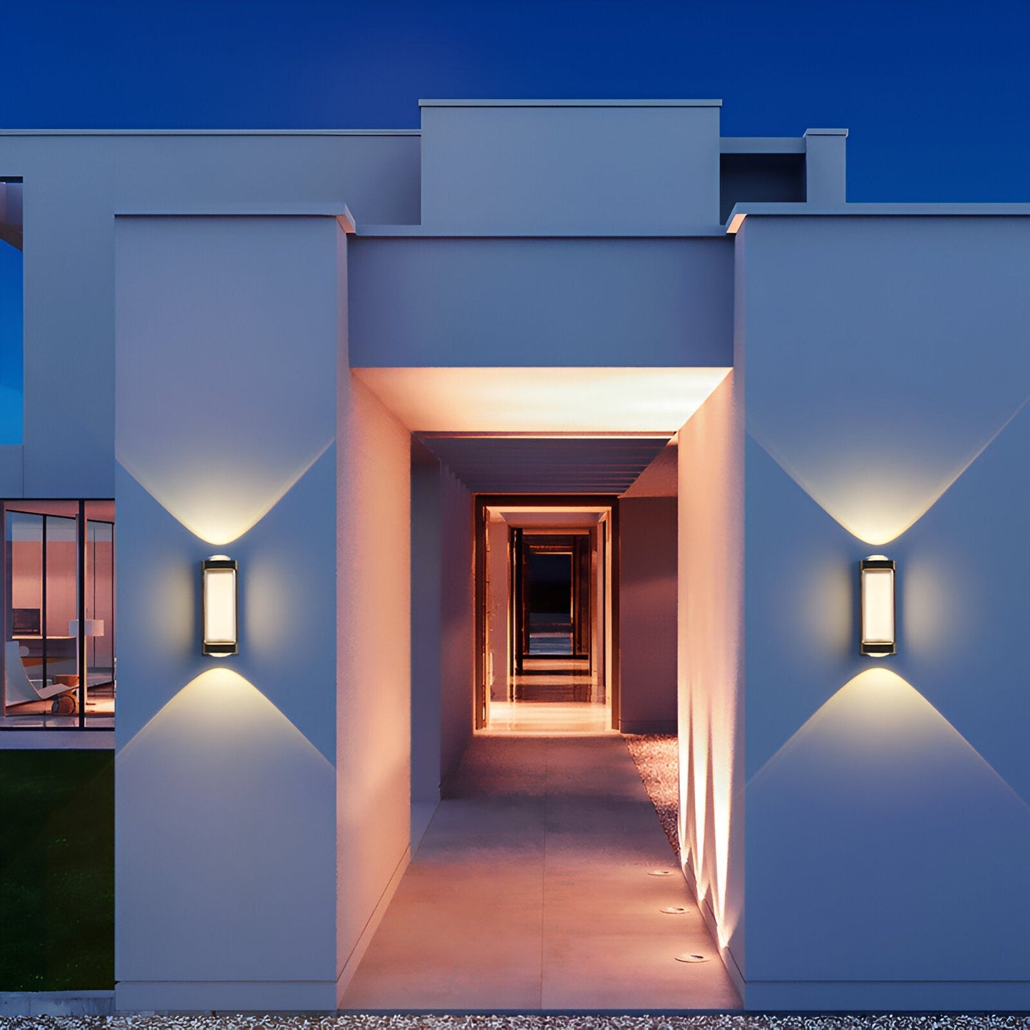 Minimalist Waterproof Acrylic Outdoor Wall Light | Solvian