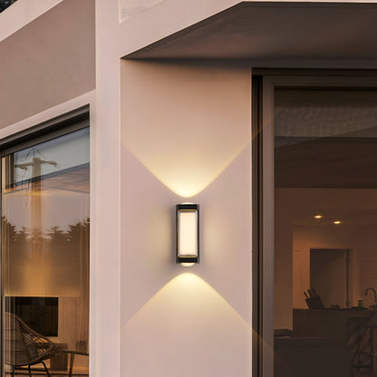 Minimalist Waterproof Acrylic Outdoor Wall Light | Solvian