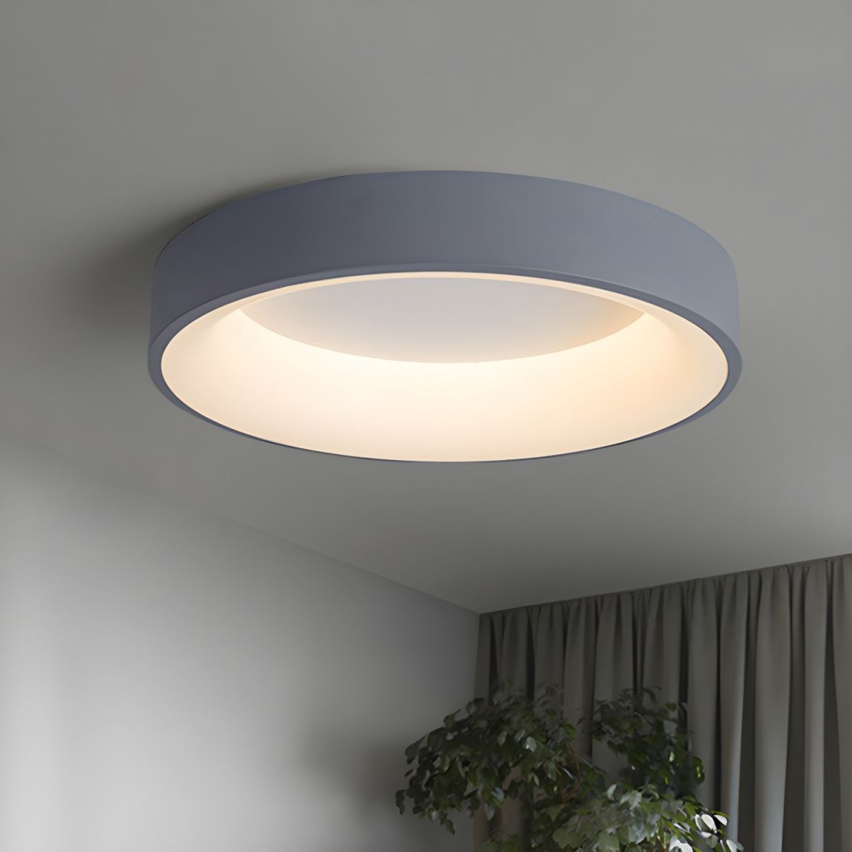Modern Acrylic LED Flush Ceiling Light with Remote | Acryxel
