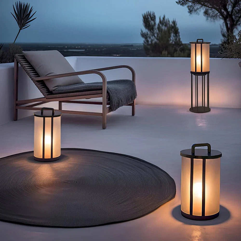 Modern Acrylic LED Outdoor Pillar Lantern Light | Patiova