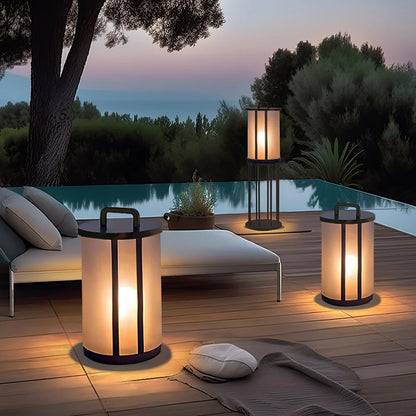 Modern Acrylic LED Outdoor Pillar Lantern Light | Patiova