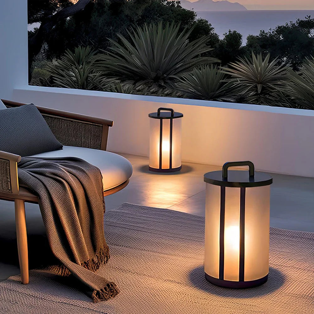 Modern Acrylic LED Outdoor Pillar Lantern Light | Patiova