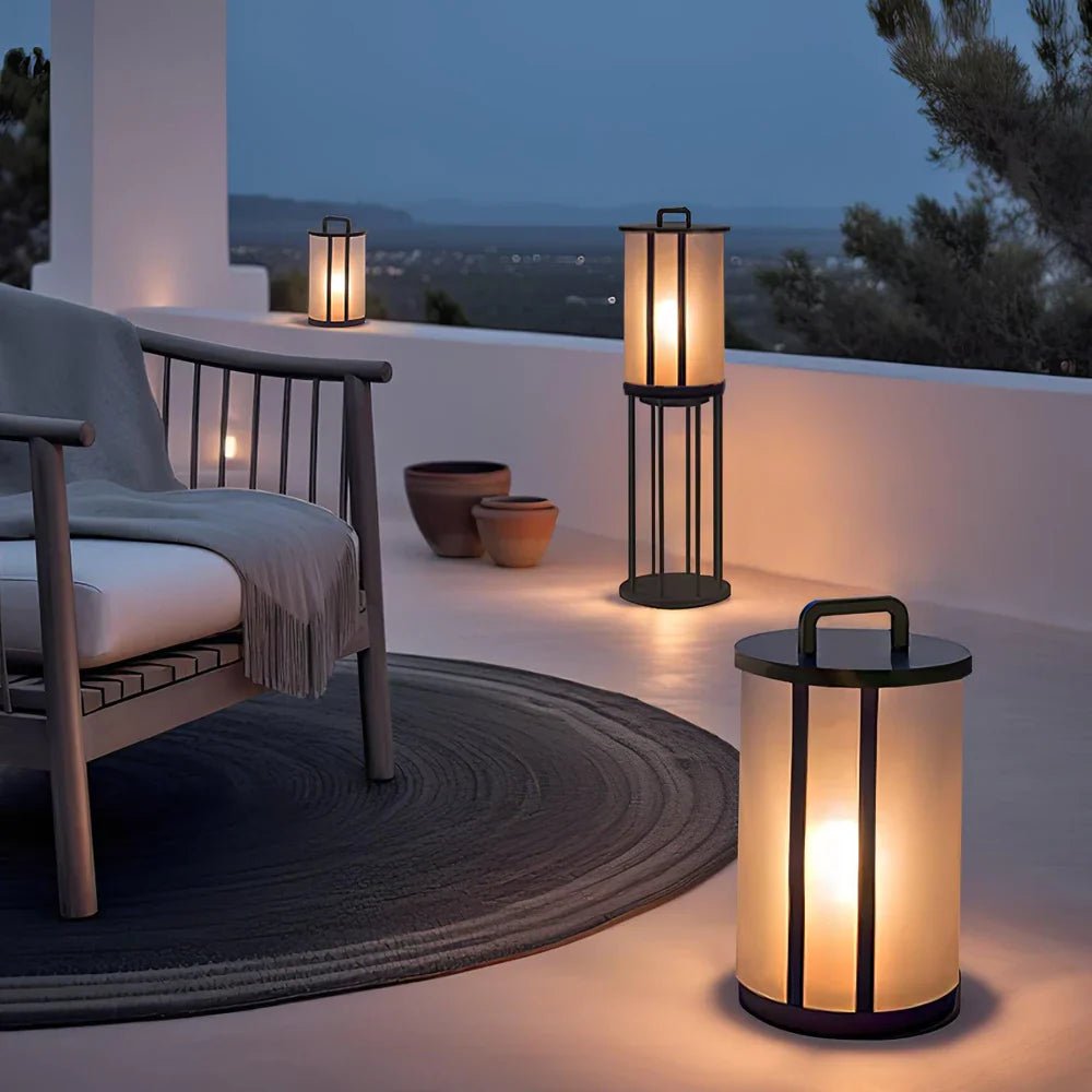 Modern Acrylic LED Outdoor Pillar Lantern Light | Patiova