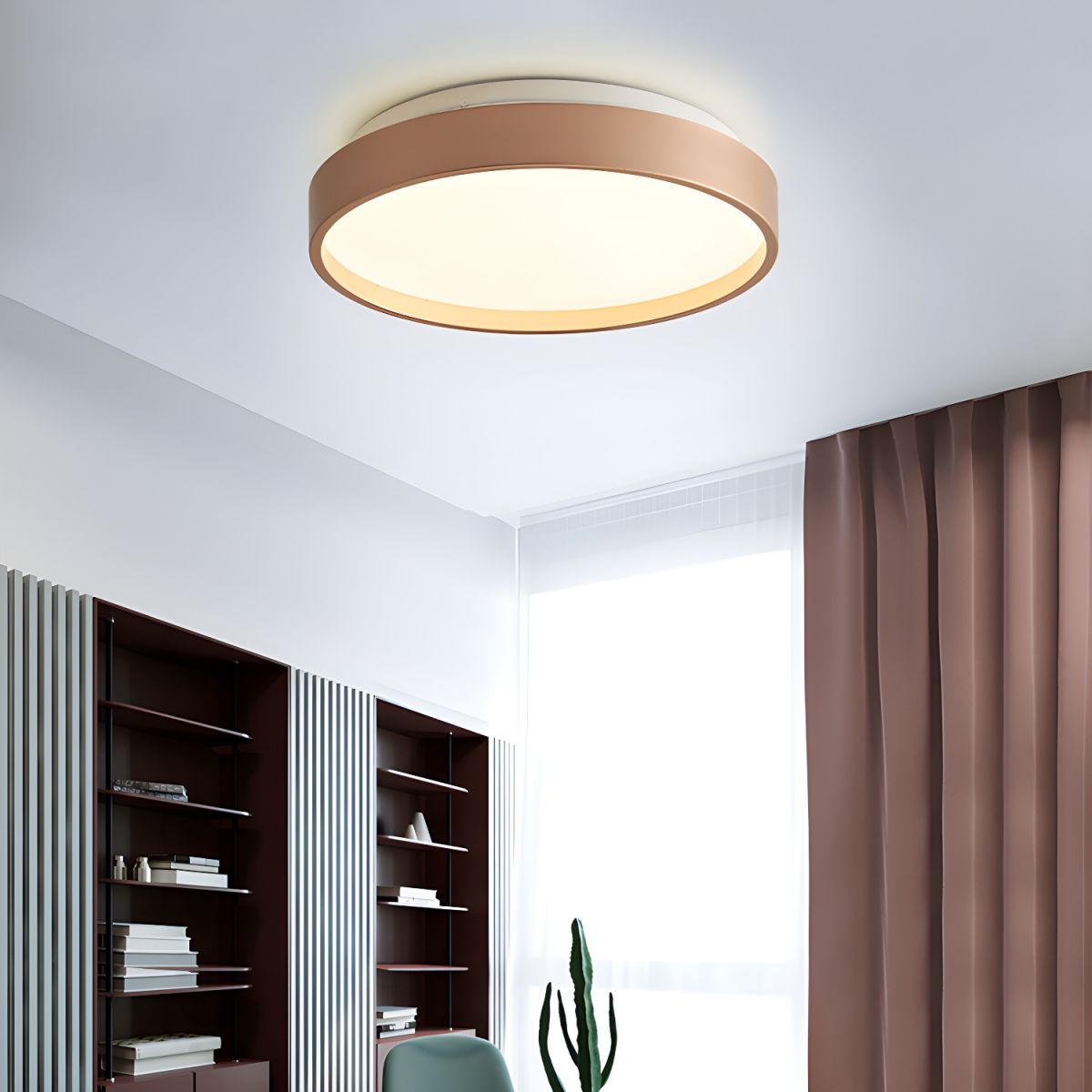 Modern Acrylic Shade Flush Mount Ceiling Light Fixture | Gleora