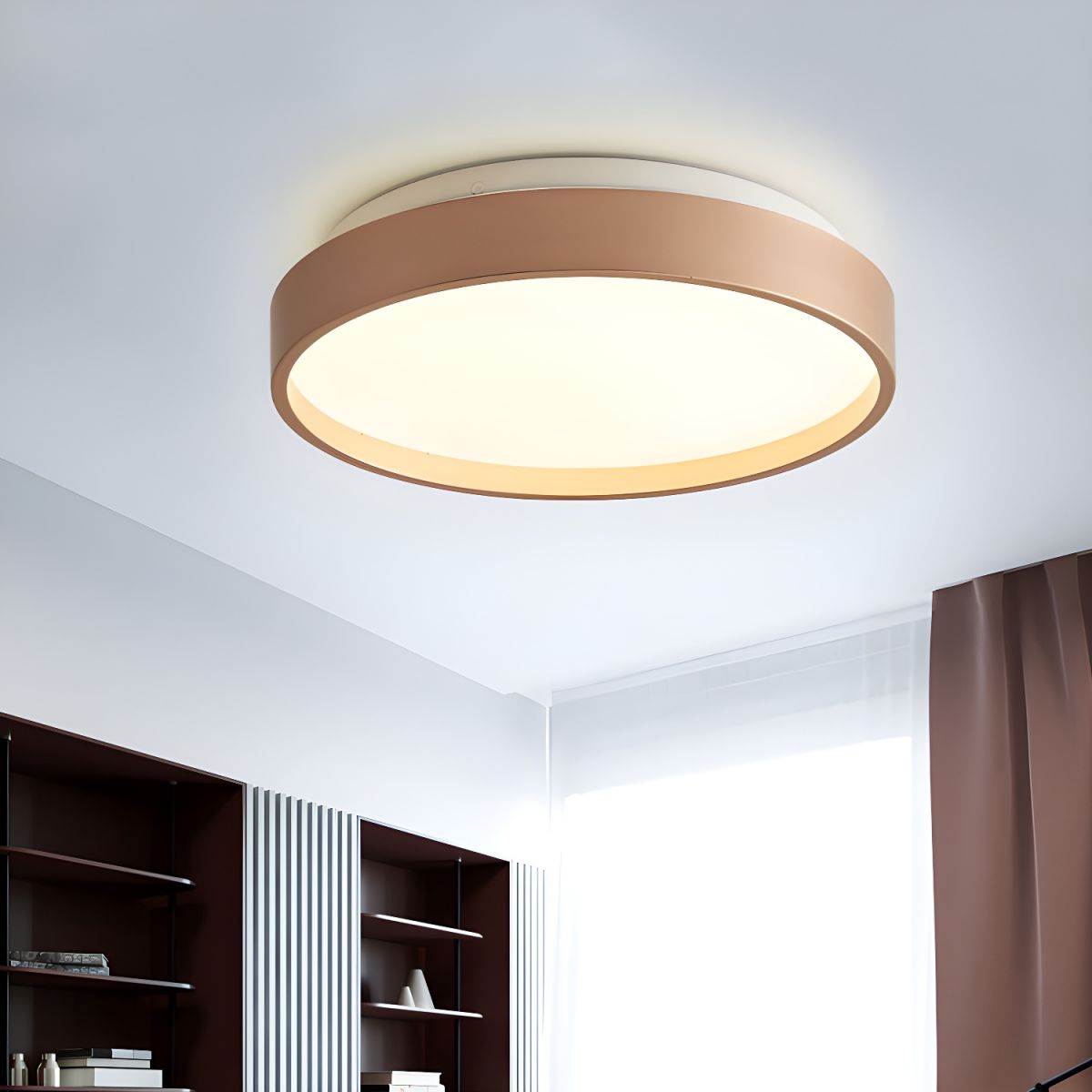 Modern Acrylic Shade Flush Mount Ceiling Light Fixture | Gleora