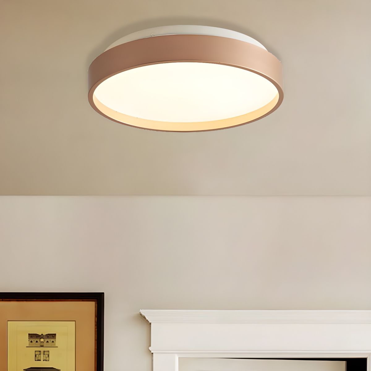 Modern Acrylic Shade Flush Mount Ceiling Light Fixture | Gleora