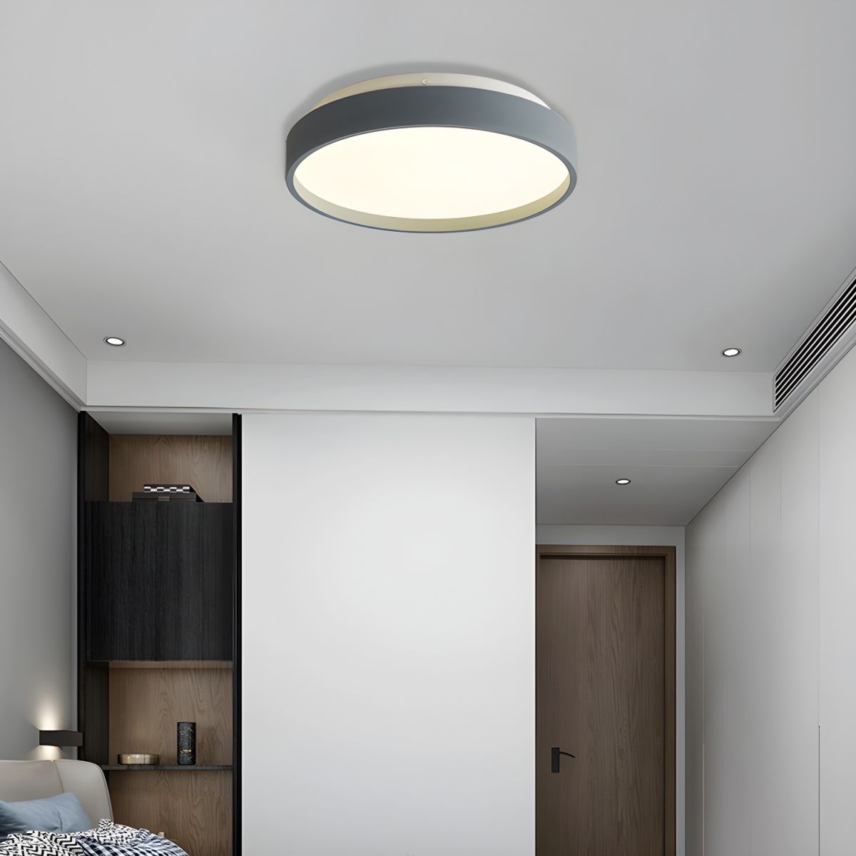 Modern Acrylic Shade Flush Mount Ceiling Light Fixture | Gleora