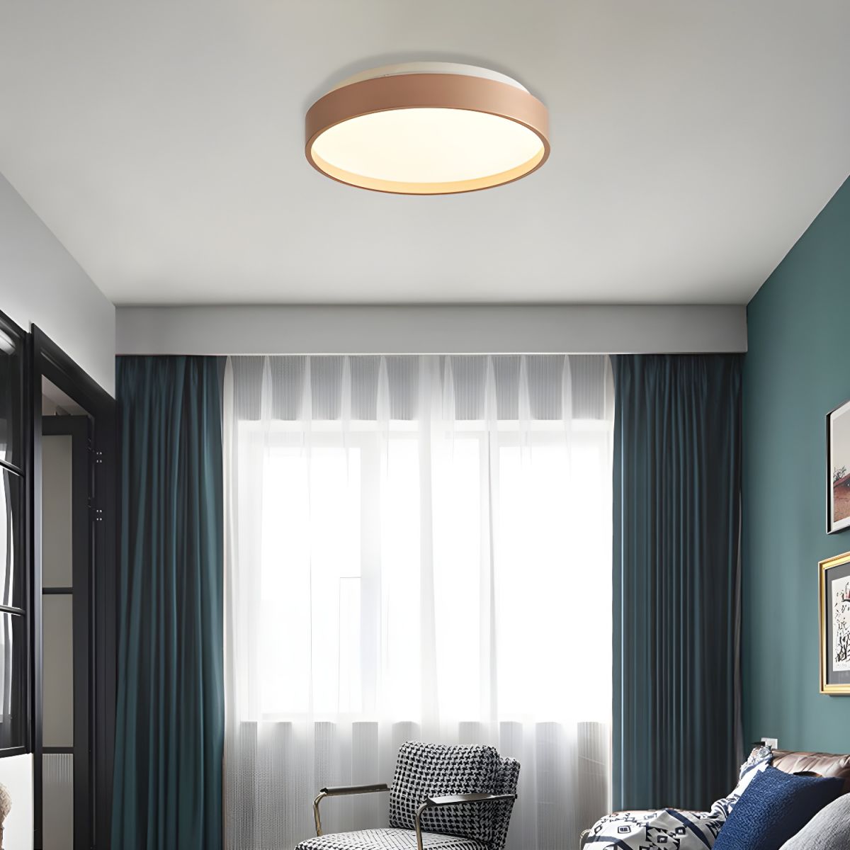 Modern Acrylic Shade Flush Mount Ceiling Light Fixture | Gleora