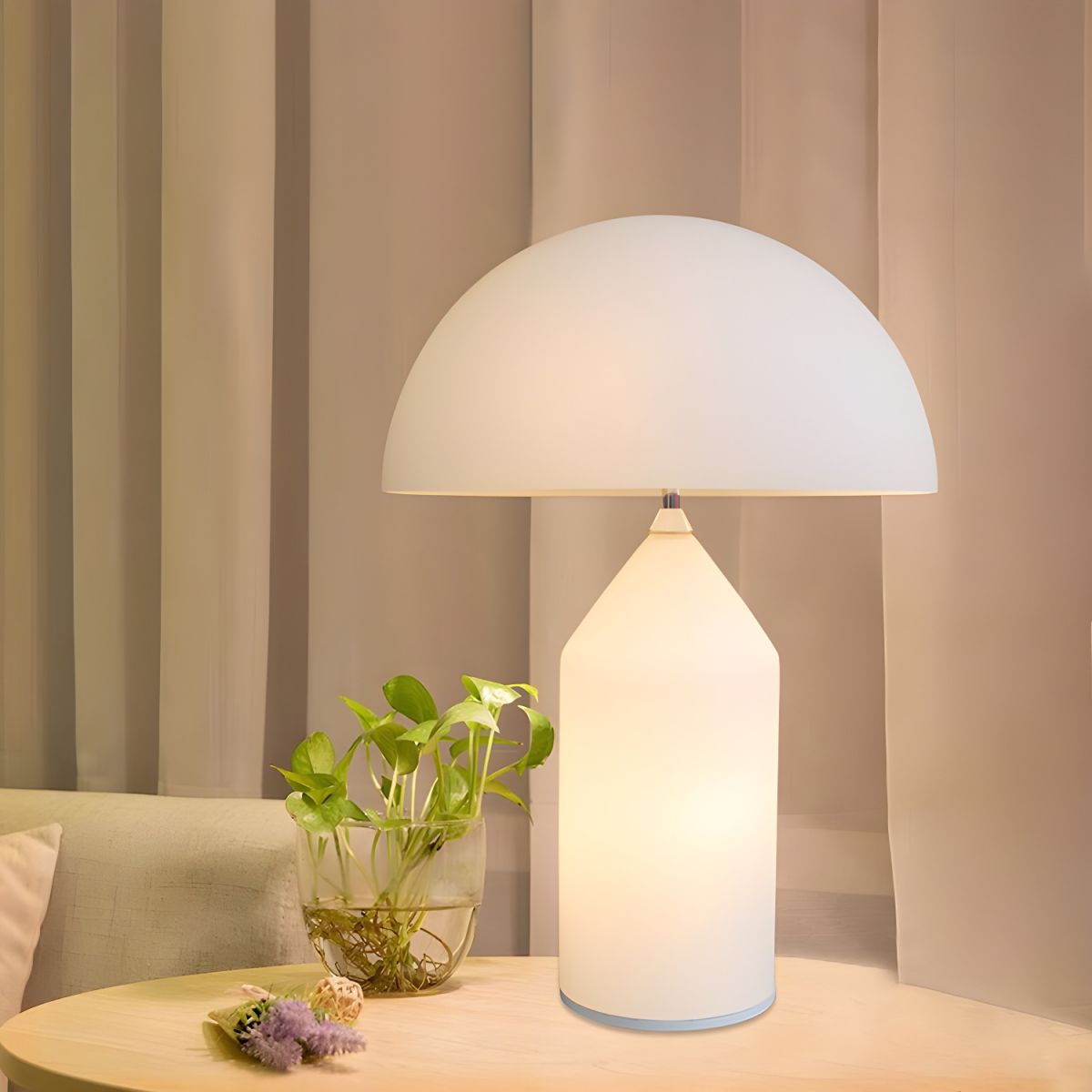 Modern Acrylic Shade Table Lamp For Bedside Use | Arvonis