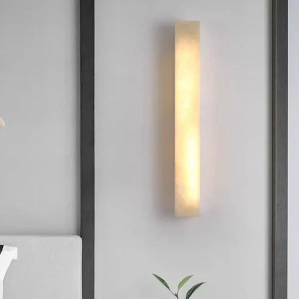 Modern Alabaster Style Outdoor Facade Wall Light | Lumaire