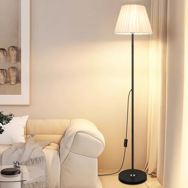Modern Alloy Floor Lamp with Fabric Shade Interior Use | Marveta