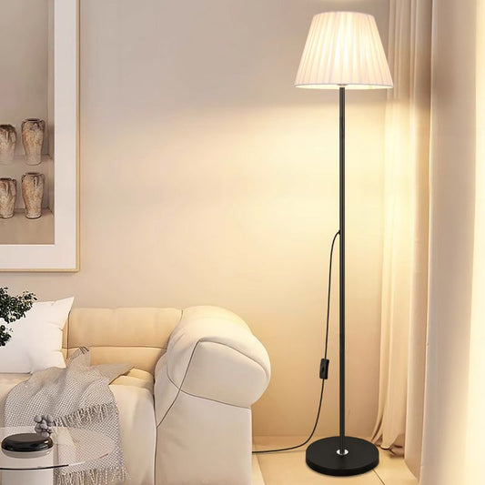 Modern Alloy Floor Lamp with Fabric Shade Interior Use | Marveta