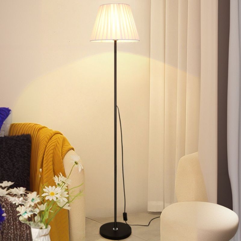 Modern Alloy Floor Lamp with Fabric Shade Interior Use | Marveta