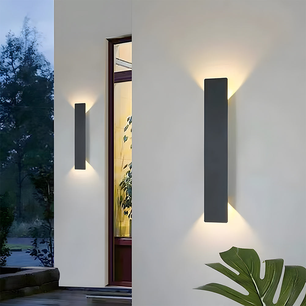 Modern Aluminium LED Outdoor Wall Light Fixture | Aluvia
