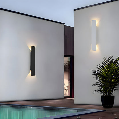 Modern Aluminium LED Outdoor Wall Light Fixture | Aluvia